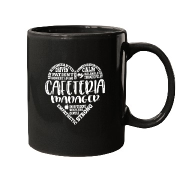 Discover Cafeteria manager, lunch lady, worker Mugs