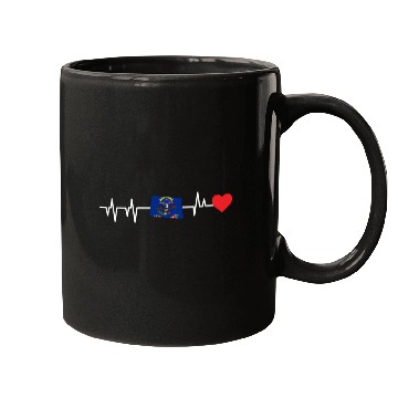 Discover North Dakota Heartbeat Gift Mugs