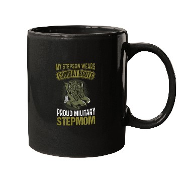 Discover My Stepson Wears Combat Boots Proud Military Step Mugs