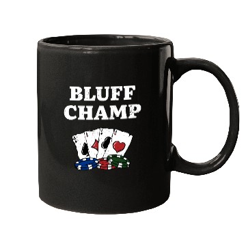 Discover Bluff Champ Card Games Poker Card Player Poker Mugs