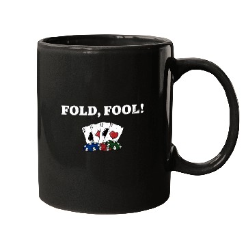 Discover Fold Fool Card Games Funny Card Player Humor Mugs