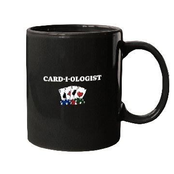 Discover CARD I OLOGIST Funny Poker Humor Poker Player Mugs