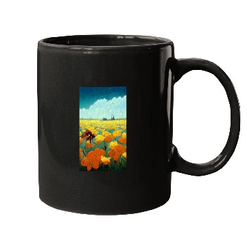 Discover Colorful multicolored bright picture. Painted Mugs