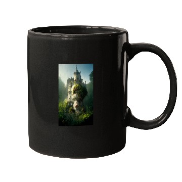 Discover An old abandoned castle in the jungle. Green Mugs