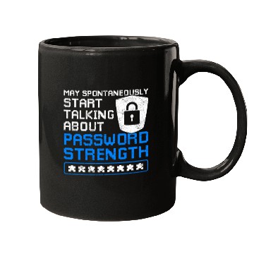 Discover Cyber Security Funny Password Strength Mugs