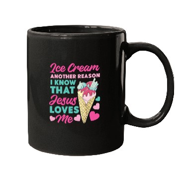 Discover Ice Cream Christian Jesus Cone Ice Mugs