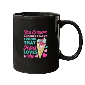 Discover Ice Cream Christian Jesus Cone Ice Mugs