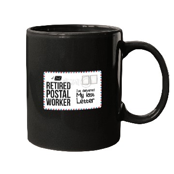 Discover Retired Postal Worker Retirement Mailman Postman Mugs