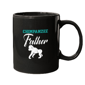 Discover Chimpanzee Father Monkey Wildlife Animal Zookeeper Mugs