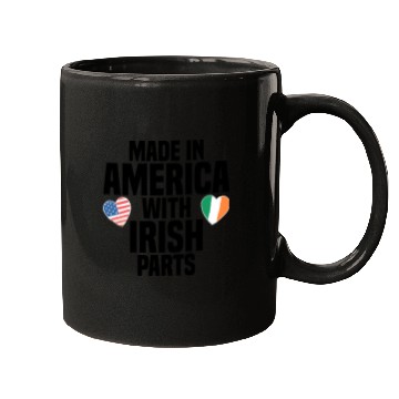 Discover MADE IN AMERICA WITH IRISH PARTS Mugs