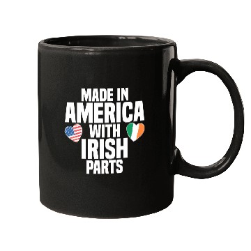 Discover MADE IN AMERICA WITH IRISH PARTS Mugs