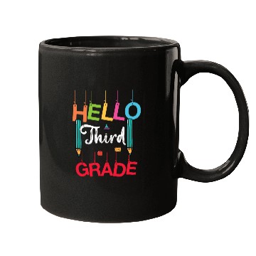 Discover Hello Third Grade 3rd Grader Student Teacher Gifts Mugs