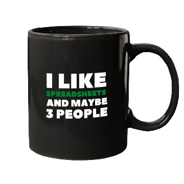 Discover i like spreadsheets and people Excel Spreadsheet Mugs