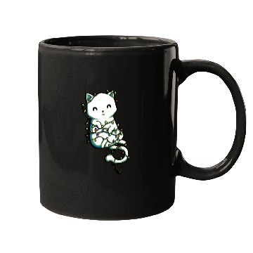 Discover cat All Tangled Mugs
