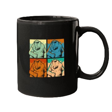 Discover Retro Proboscis Monkey Ape Wildlife Zookeeper Mugs