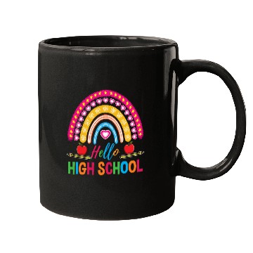 Discover Hello High School Teacher Rainbow Mugs