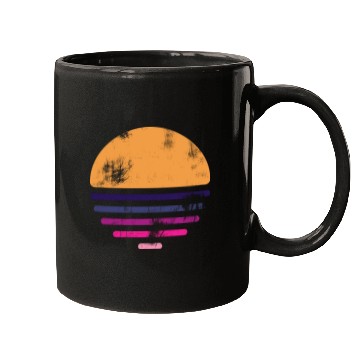 Discover Retro Vintage Sunset Car Style Sun Sunshine Mugs