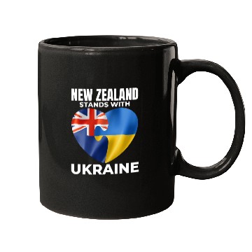 Discover New Zealand stands with Ukraine Mugs