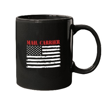 Discover Postman American Flag Mail Carrier Mugs