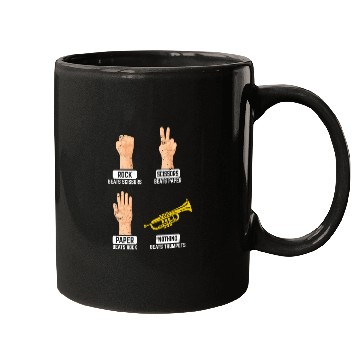 Discover Rock Paper Scissors Nothing Beats Trumpets Trumpet Mugs