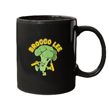 Discover Brocco Lee Vegetable Vegetarian Vegan Broccoli Mugs