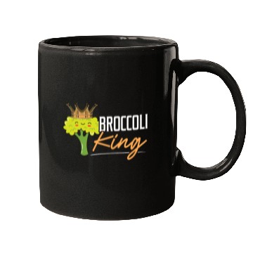 Discover Broccoli King Broccoholic Vegetable Vegetarian Mugs