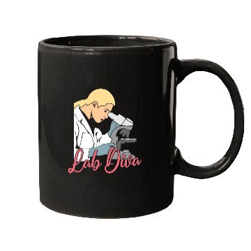 Discover Lab Diva Chemist Laboratory Technician Science Mugs