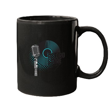 Discover guitar and a microphone for the concert Mugs