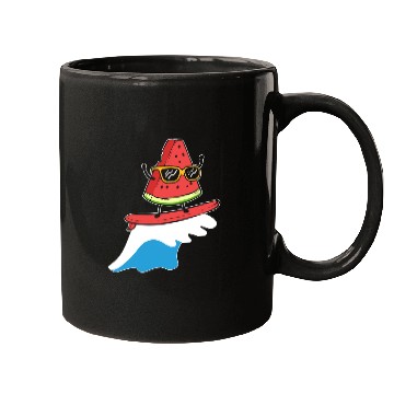 Discover Watermelon Surfing Windsurfer Gift Mugs