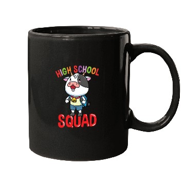 Discover Cow Back To School High School Squad Mugs