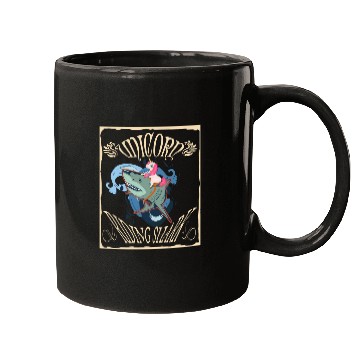 Discover Unicorn Riding Shark Mugs