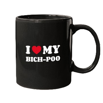 Discover I Love My Bich-Poo Mugs
