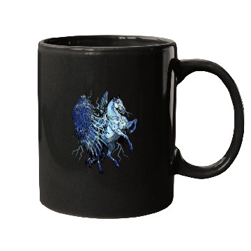 Discover Pegasus Lightning Unicorn Children Horse Mugs