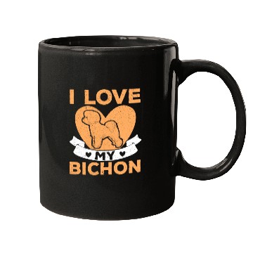Discover Bichon Frise Dog Lover Dog Breeder Puppy Paw Love Mugs