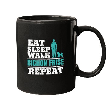 Discover Eat Sleep Walk Bichon Frise Repeat Dog Lover Mugs
