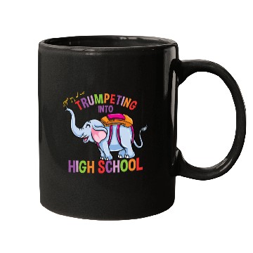 Discover Elephant Trumpeting Into High School Mugs