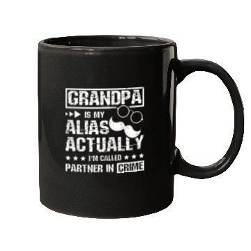 Discover Grandpa partner in crime Mugs