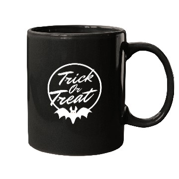Discover Trick Or Treat Halloween Bat Mugs
