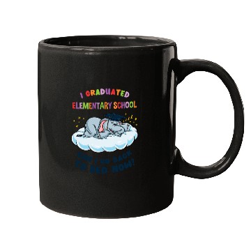 Discover I Graduated Elementary School Elephant Graduation Mugs