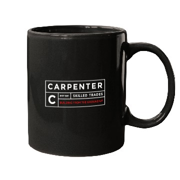 Discover Carpenter WT Label Carpentry Mugs
