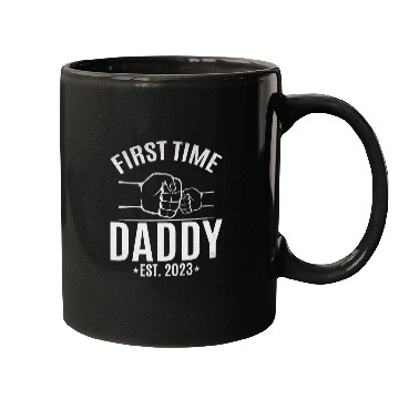 Discover First Time Daddy Est. 2023 Daddy To Be Paternity Mugs