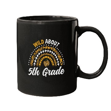 Discover Wild About 5th Grade Teacher Rainbow Mugs