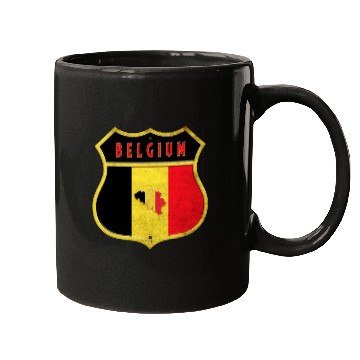 Discover Belgium coat of arms flags design Mugs