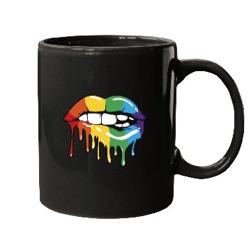 Discover Rainbow lips Mugs