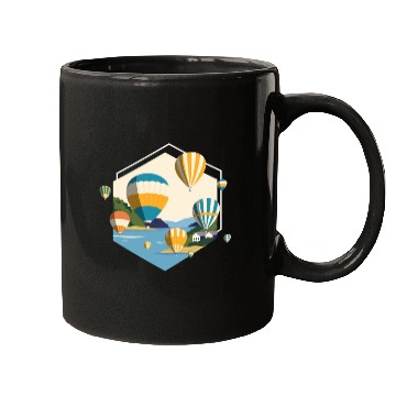 Discover Hot Air Balloon Driving Flight Mugs