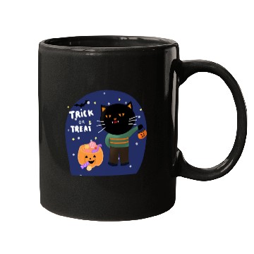 Discover Trick or Treat cartoon design Mugs