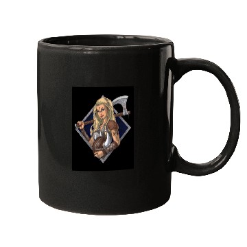 Discover Female Nordic Viking Warrior Mugs