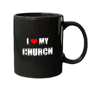 Discover Christian Gift I Love My Church Christian Mugs