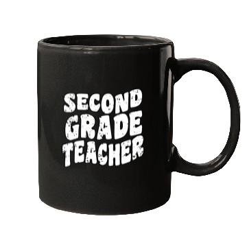 Discover Retro Groovy Second Grade Teacher Back To School Mugs