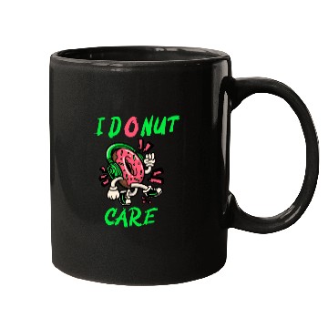 Discover I Don't Care Typography With Funny Donut Mugs